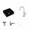 Ver imagem 2 de Kit Cuba Q32 com Torneira 1198 Metal e Válvula 1" + Sifão Cromado e Flexível Compace