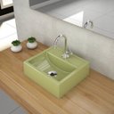 Ver imagem 1 de Kit Cuba Q32 com Torneira 1198 Metal e Válvula 1" + Sifão Cromado e Flexível Compace