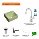 Ver imagem 3 de Kit Cuba Q32 com Torneira 1198 Metal e Válvula 1" + Sifão Cromado e Flexível Compace