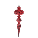 Ver imagem 1 de Enfeite Pendente Pino Metalizado 30,5cm Vermelho Cromus