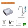 Kit Cuba Q32 com Torneira 1198 Metal e Válvula 1" + Sifão Cromado e Flexível Compace - 3