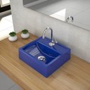 Ver imagem 1 de Kit Cuba Q32 com Torneira 1198 Metal e Válvula Click 1"b + Sifão Pvc e Flexível Compace