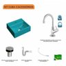 Kit Cuba Q32 com Torneira 1198 Metal e Válvula Click 1"b + Sifão Pvc e Flexível Compace - 3