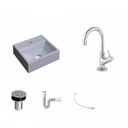 Ver imagem 2 de Kit Cuba Q32 com Torneira 1198 Metal e Válvula Click 1"b + Sifão Pvc e Flexível Compace