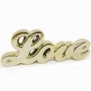 Ver imagem 2 de Kit Escultura Palavra + Porta Retrato Decorativo Enfeite Top - Love Dourado + Porta Retrato