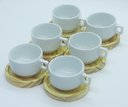 Ver imagem 4 de Jogo 6 Xícaras Café/chá Hotel 100ml Empilháveis com Pires de Pinus - Porcelana Branca