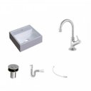 Ver imagem 2 de Kit Cuba Q32 com Torneira 1198 Metal e Válvula Click 1"b + Sifão Pvc e Flexível Compace