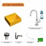 Kit Cuba Q32 com Torneira 1198 Metal e Válvula Click 1"b + Sifão Cromado e Flexível Compace - 3