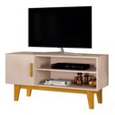 Ver imagem 1 de Rack Bancada para Tv de até 42 1 Porta Dallen Off White/naturale