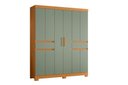 Ver imagem 1 de Guarda Roupa Olímpia 10 Portas e 2 Gavetas - Cinamomo Sálvia - Albatroz
