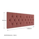 Ver imagem 5 de Painel Cabeceira Luxo Capitonê Queen Size Elisa Estofada Decoração Fixação Parede:Rosa