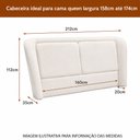 Ver imagem 3 de Cama Japonesa com Cabeceira Queen Blind Haru Linho Off White - Sallar Home