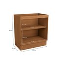 Ver imagem 3 de Balcão 2 Portas 80cm x 88cm Cozinha Ciela Marrom/Canela