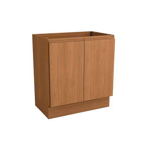 Balcão 2 Portas 80cm x 88cm Cozinha Ciela Marrom/Canela
