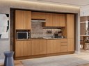 Ver imagem 2 de Balcão 2 Portas 80cm x 88cm Cozinha Ciela Marrom/Canela