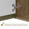 Armario Aereo 3 Portas 120 CM Em MDF Kali Premium 12197x10 Carvalho Rust Nicioli - 6