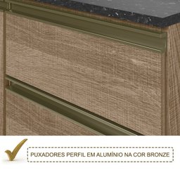 Armario Aereo 3 Portas 120 CM Em MDF Kali Premium 12197x10 Carvalho Rust Nicioli - 7 Armario Aereo 3 Portas 120 CM Em MDF Kali Premium 12197x10 Carvalho Rust Nicioli - 7