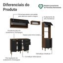 Ver imagem 7 de Cozinha Compacta Lille 7 Portas 2 Gavetas MDP 225cm Madesa