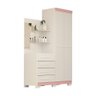 Guarda Roupa Solteiro Grécia 2 Portas 100% Mdf Linhamobília Branco Rosa Azul Lilás - 3