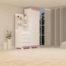 Guarda Roupa Solteiro Grécia 2 Portas 100% Mdf Linhamobília Branco Rosa Azul Lilás - 8