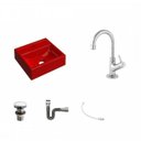 Ver imagem 2 de Kit Cuba Q32 com Torneira 1198 Metal e Válvula Click 1"g + Sifão Cromado e Flexível Compace