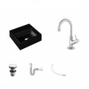 Ver imagem 2 de Kit Cuba Q32 com Torneira 1198 Metal e Válvula Click 1 1/2" + Sifão Pvc e Flexível Compace