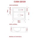 Ver mais imagens de Kit Cuba Q32 com Torneira 1198 Metal e Válvula Click 1 1/2" + Sifão Cromado e Flexível Compace