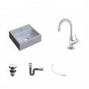 Ver imagem 2 de Kit Cuba Q32 com Torneira 1198 Metal e Válvula Click 1 1/2" + Sifão Cromado e Flexível Compace