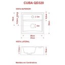 Ver mais imagens de Kit Cuba Q32 com Torneira 1198 Metal e Válvula Click 1 1/2" + Sifão Cromado e Flexível Compace