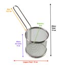 Ver imagem 3 de Kit 4 Cesta para Servir Porções Fritas Frango Salgados Petiscos Restaurante Hamburgueria