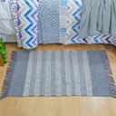 Ver imagem 1 de Tapete Kilim Indiano 60x90 Cinza