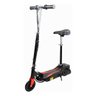 Patinete Elétrico com Banco Scooter 80kg Preto e Vermelho 24W - Preto - 1