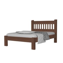 Cama Casal Madeira Maciça Pérola Angelim Pedra/tauari Tabaco - 4