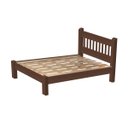 Ver imagem 3 de Cama Casal Madeira Maciça Pérola Angelim Pedra/tauari Tabaco