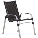 Ver imagem 2 de Jogo de 4 Cadeiras e 2 Mesas em Alumínio para Jardim, Área - Tabaco