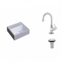 Ver imagem 2 de Kit Cuba Q32 com Torneira 1198 Metal e Válvula 1" Compace