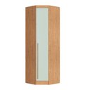 Ver imagem 1 de Guarda Roupa de Canto Oblíquo Modulado 1 Porta Cedro e Pistache Line Infinity Marrom