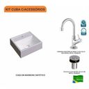Ver imagem 3 de Kit Cuba Q32 com Torneira 1198 Metal e Válvula Click 1''b Compace