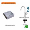 Ver imagem 3 de Kit Cuba Q32 com Torneira 1198 Metal e Válvula Click 1''b Compace