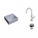 Ver imagem 2 de Kit Cuba Q32 com Torneira 1198 Metal e Válvula Click 1''b Compace