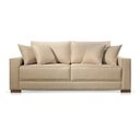 Ver imagem 2 de Sofá Marrocos 3 Lugares Linho Bege Médio 2,20m Confortável Sala