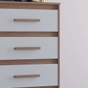 Ver imagem 2 de Cômoda Mila para Quarto 3 Gavetas Pés Retrô Savana Off White: Savana Off White