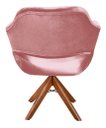 Ver imagem 3 de Poltrona Decorativa Zara Base Giratória - Veludo Rosê