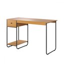 Ver imagem 2 de Mesa Escrivaninha Criare 1 Gaveta Preto/natura - Art Panta