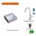 Ver imagem 3 de Kit Cuba Q32 com Torneira 1198 Metal e Válvula Click 1 Pol.