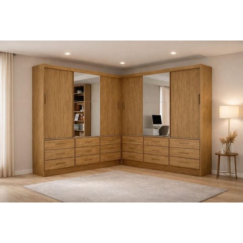 Closet 6 Portas 18 Gavetas Domus Plus - Grand Line