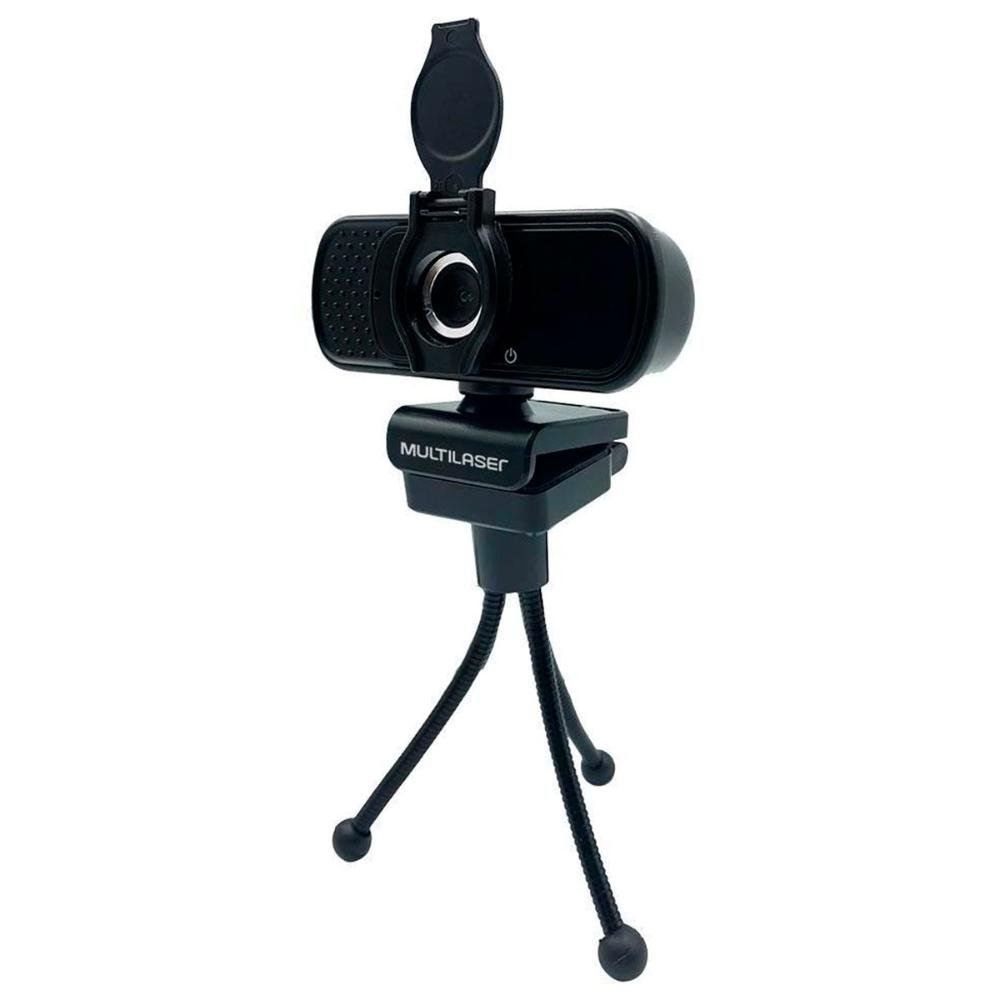 Web Câmera Multilaser Wc055 - Full HD 1080P - com Microfone - Tripé - Cancelamento de Ruído - 1
