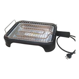 Churrasqueira Elétrica Alfa Suportel P1217a Portátil e Pratica Grill Preta 110v - 4