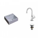 Ver imagem 2 de Kit Cuba Q32 com Torneira 1198 Metal e Válvula Click 1 Pol. 1/2