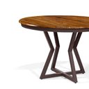 Ver imagem 2 de Mesa Zurique Redonda 1,20 M Madeira Teca Art'ferro